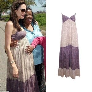 Floral Boho Maxi Dress As Seen On Angelina Jolie, Jessica Alba, Eva Longoria